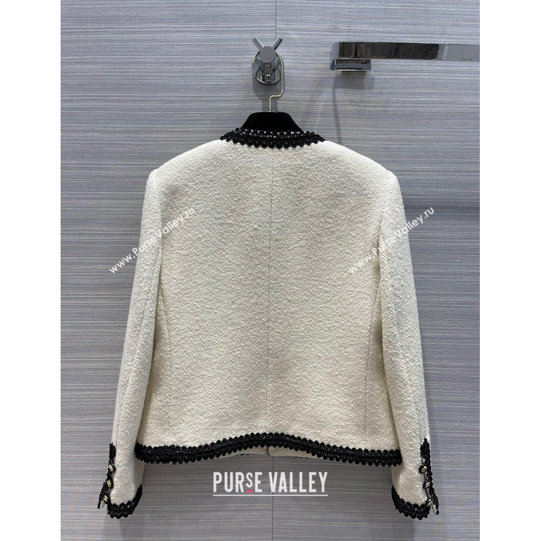 Chanel Tweed Jacket CJ1513 White 2021  (Q-210915064)