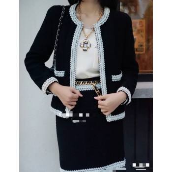 Chanel Tweed Jacket CJ1514 Black 2021 (Q-210915065)