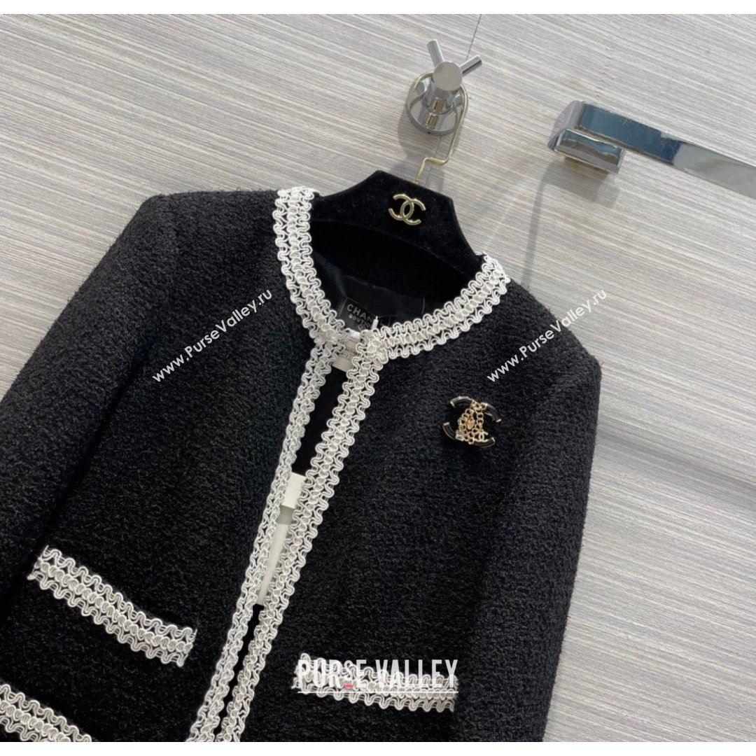 Chanel Tweed Jacket CJ1514 Black 2021  (Q-210915065)