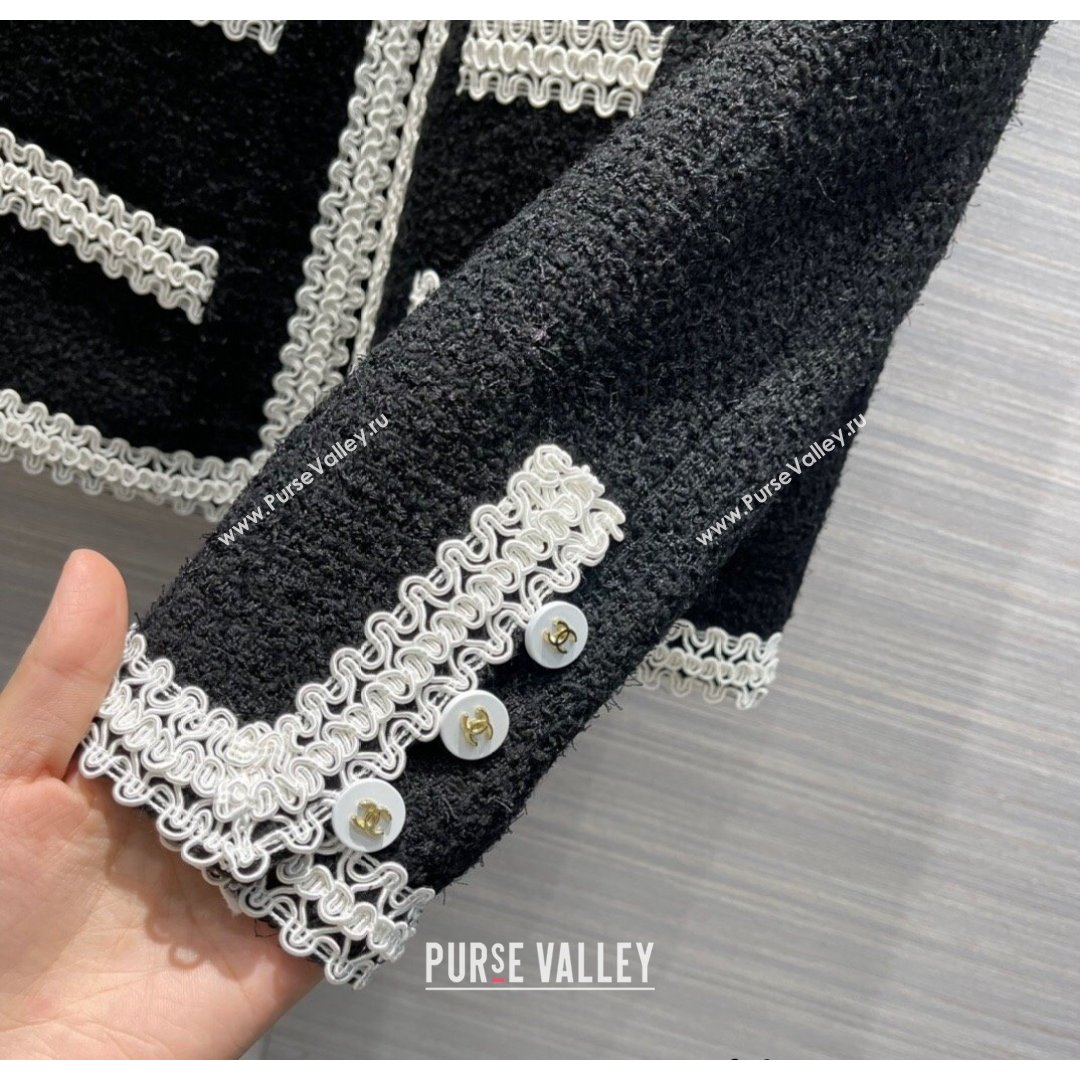 Chanel Tweed Jacket CJ1514 Black 2021  (Q-210915065)