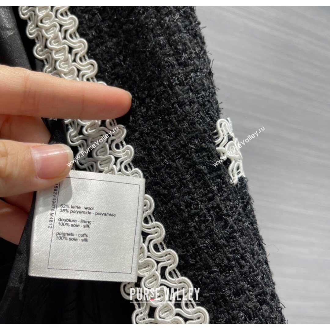 Chanel Tweed Jacket CJ1514 Black 2021  (Q-210915065)