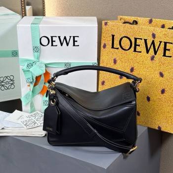 Loewe Small Featherlight Puzzle bag in nappa lambskin Black 2025 (YS-250925015)