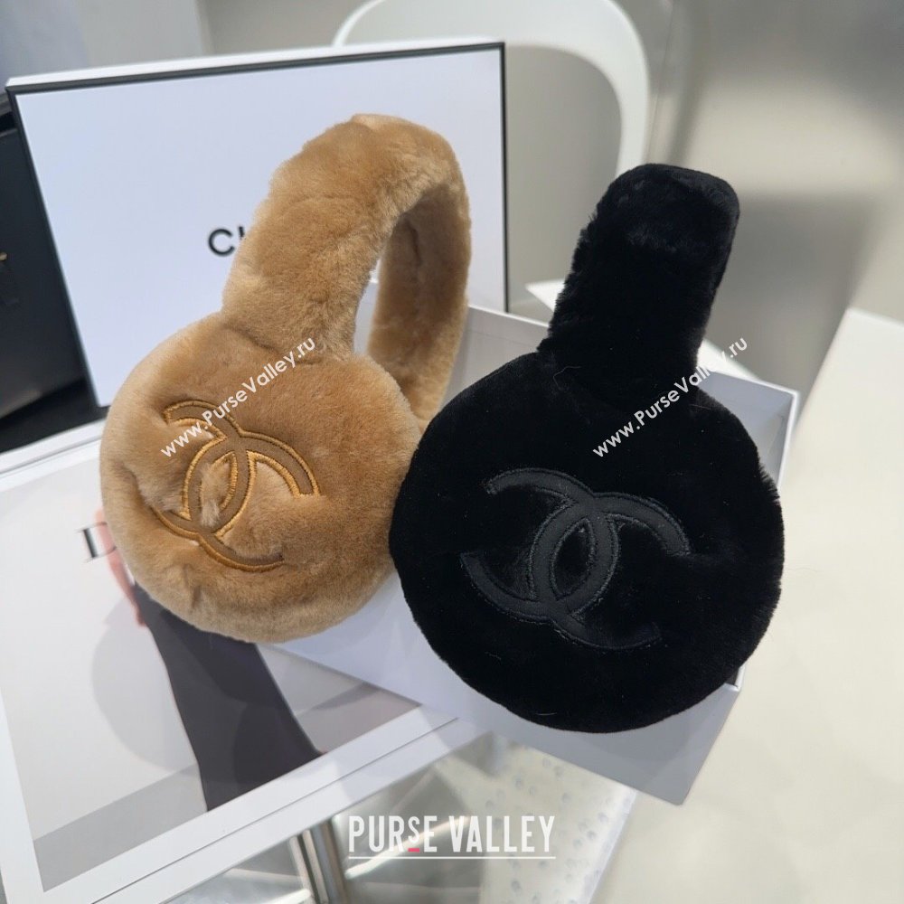 Chanel Snow Earmuff E111320 Black 2024 (A-24111320)