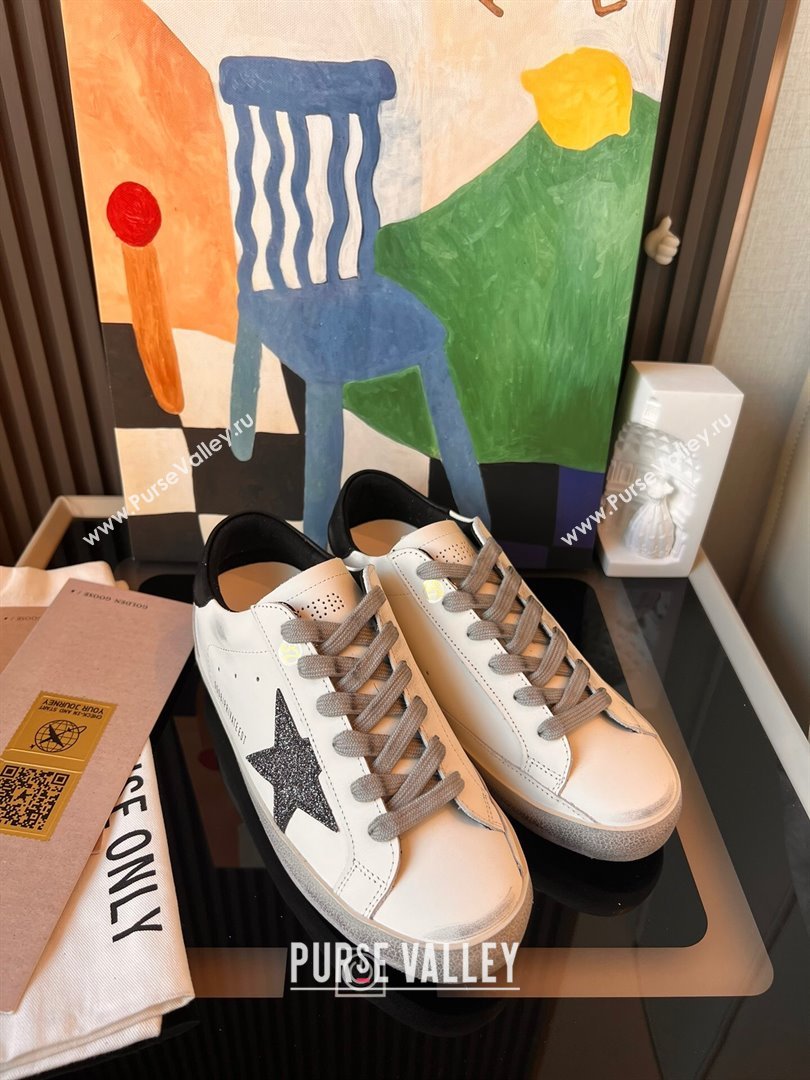 Golden Goose GGDB Super-Star Leather Sneakers 3402 White/Black 2024 (SS-24030402)