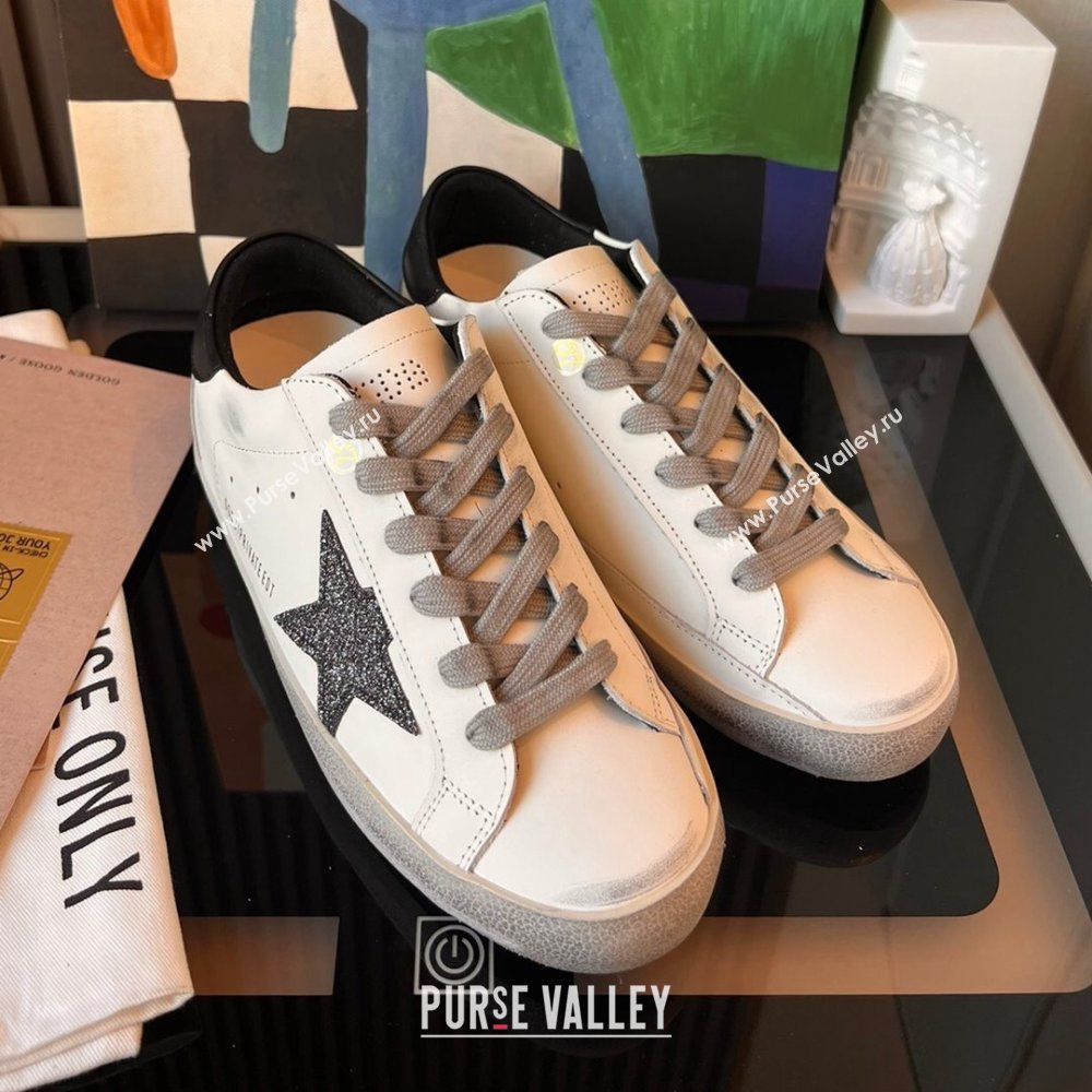 Golden Goose GGDB Super-Star Leather Sneakers 3402 White/Black 2024 (SS-24030402)