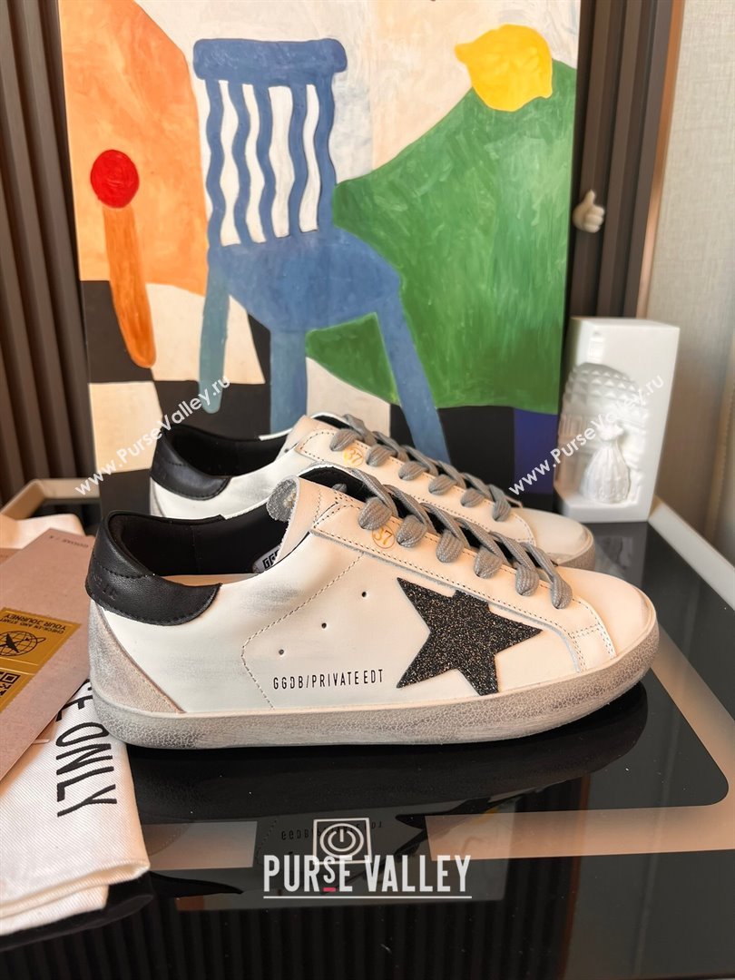 Golden Goose GGDB Super-Star Leather Sneakers 3402 White/Black 2024 (SS-24030402)