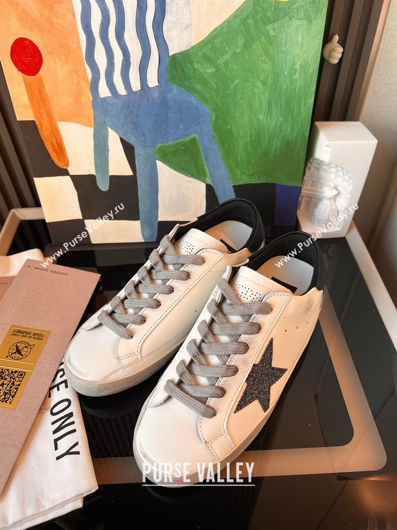 Golden Goose GGDB Super-Star Leather Sneakers 3402 White/Black 2024 (SS-24030402)