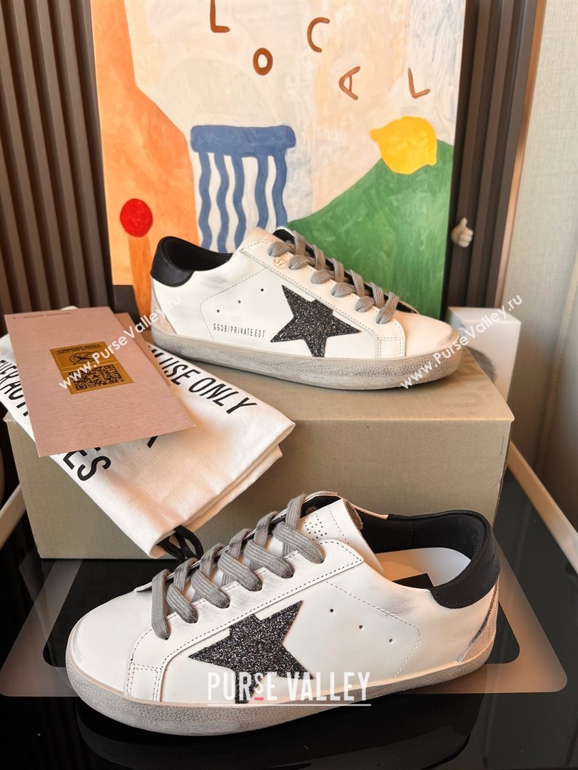Golden Goose GGDB Super-Star Leather Sneakers 3402 White/Black 2024 (SS-24030402)