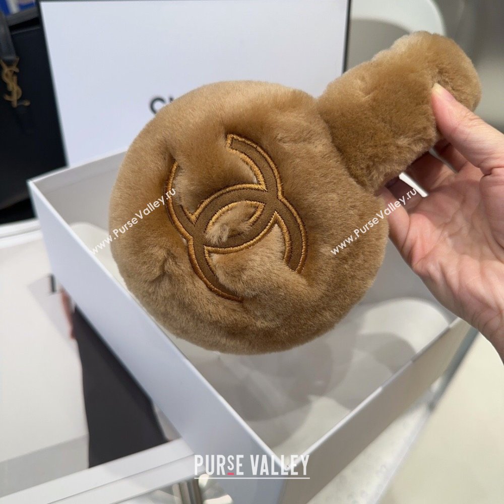 Chanel Snow Earmuff E111322 Brown 2024 (A-24111322)