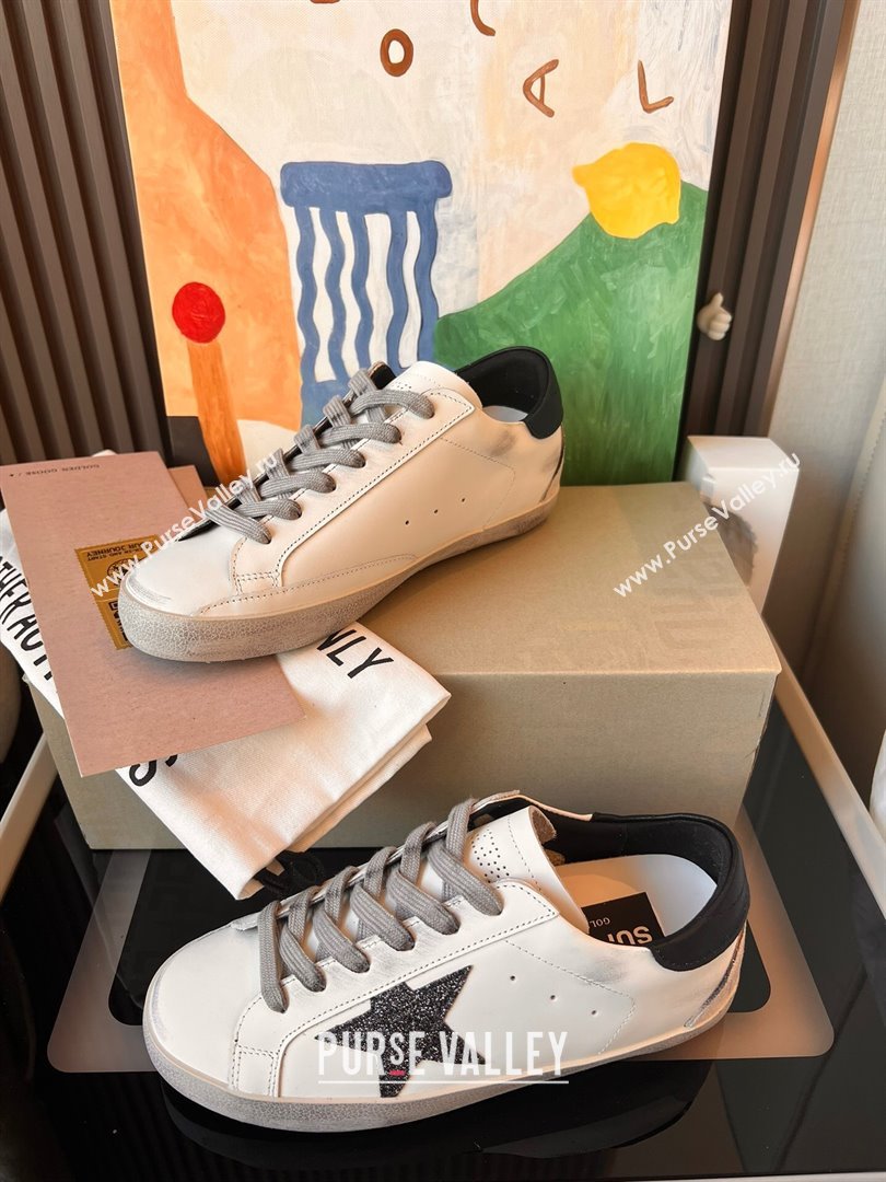Golden Goose GGDB Super-Star Leather Sneakers 3402 White/Black 2024 (SS-24030402)