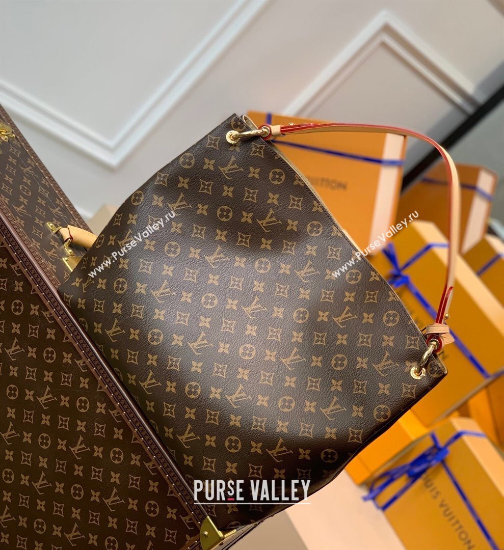 Louis Vuitton Graceful MM Hobo Bag in Monogram Canvas/Beige M43704 2022 (K-220307051)