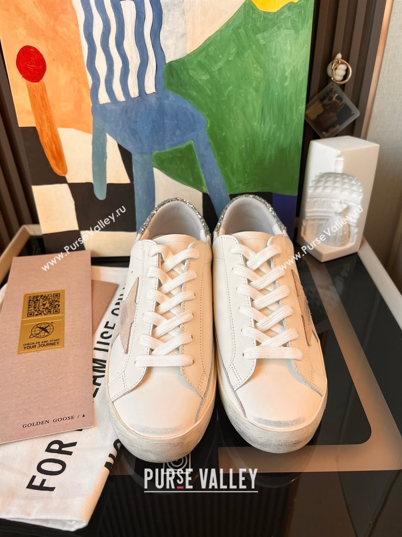 Golden Goose GGDB Super-Star Leather Sneakers 3403 White/Silver 2024 (SS-24030403)