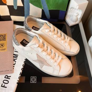 Golden Goose GGDB Super-Star Leather Sneakers 3403 White/Silver 2024 (SS-24030403)