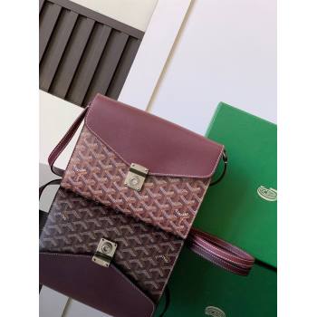 Goyard Chypre Wallet-Pouch Mini bag Burgundy 2024 GY8063 (ZHANG-240927069)