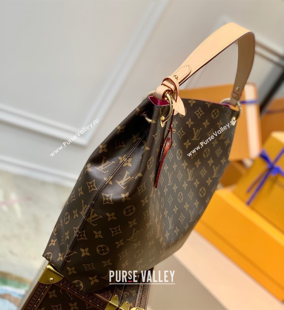 Louis Vuitton Graceful MM Hobo Bag in Monogram Canvas/Peony M43703 2022 (K-220307053)