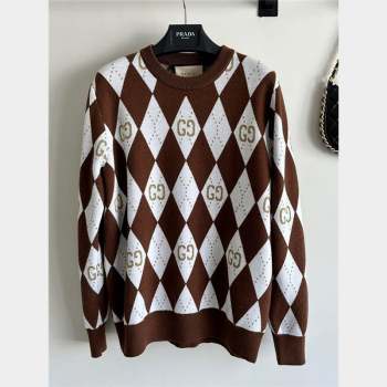 Gucci Wool Cashmere Sweater G101922 Brown 2023 (Q-23101922)