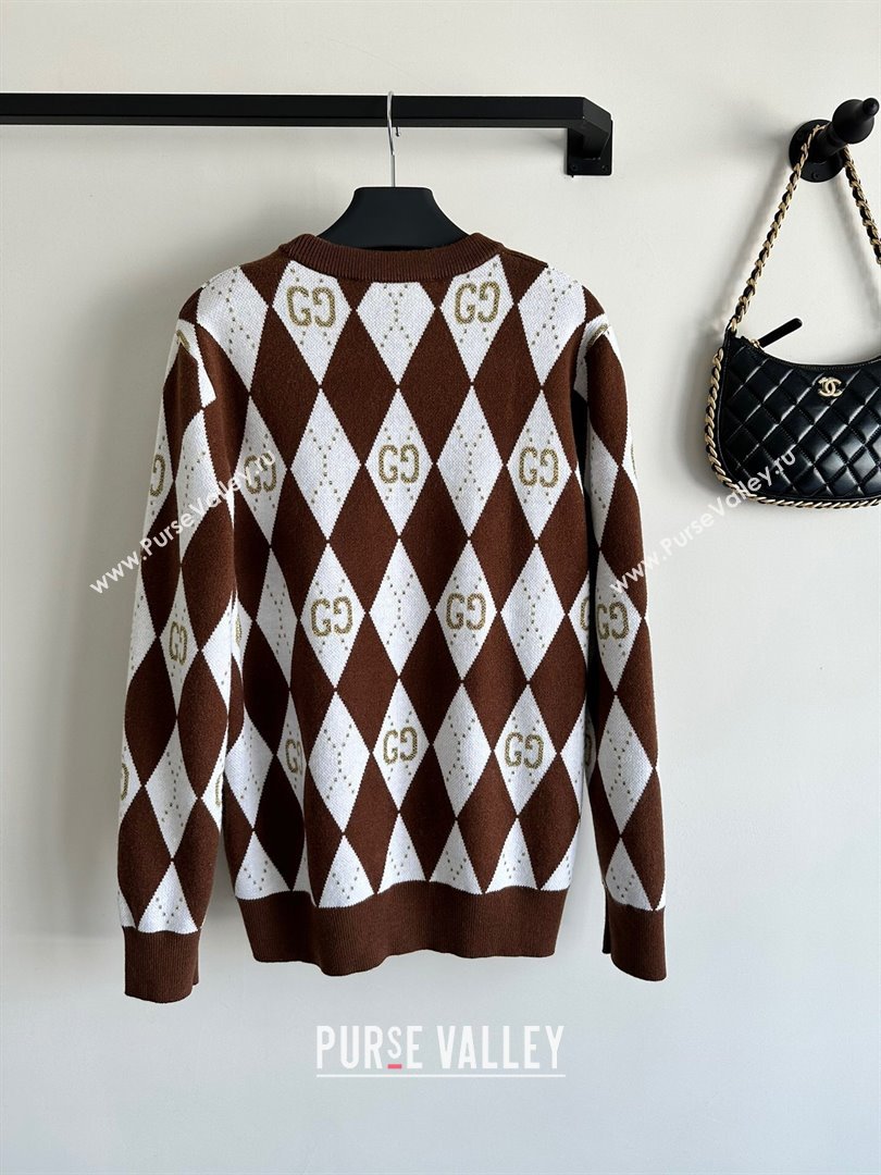 Gucci Wool Cashmere Sweater G101922 Brown 2023 (Q-23101922)