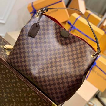 Louis Vuitton Graceful MM Hobo Bag in Damier Ebene Canvas N44045 2022 (K-220307055)