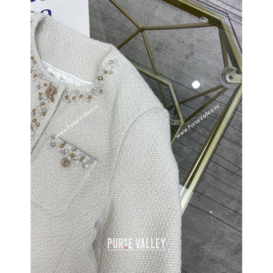 Chanel Tweed Jacket CJ1515 White 2021  (Q-210915066)