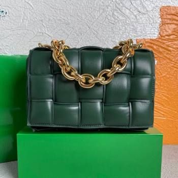 Bottega Veneta The Chain Cassette Cross-body Bag Raintree Green 2021 (MS-21091136)