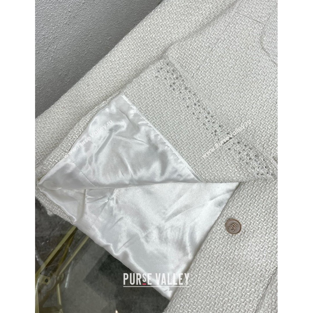 Chanel Tweed Jacket CJ1515 White 2021  (Q-210915066)