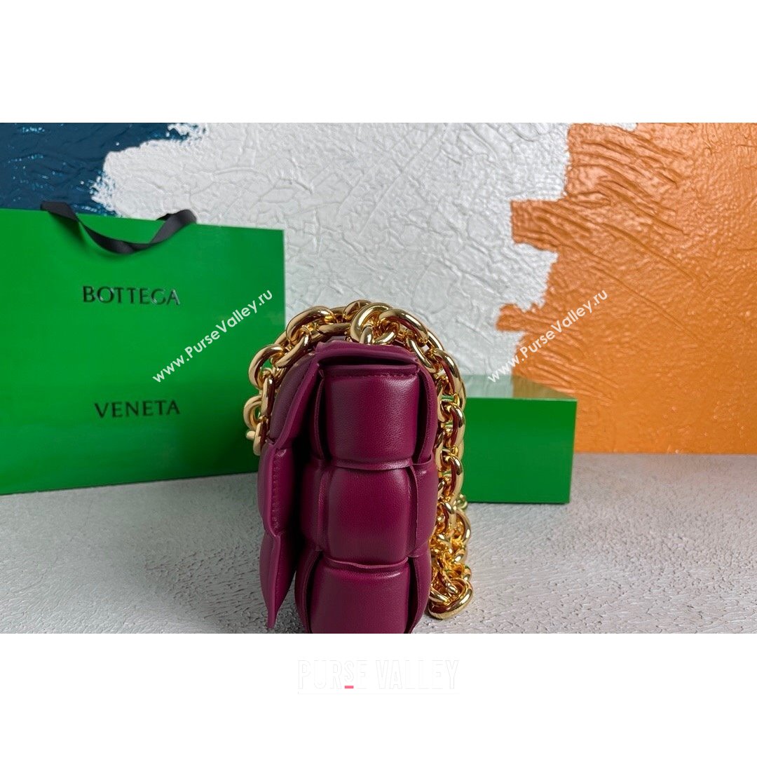 Bottega Veneta The Chain Cassette Cross-body Bag Cinnabar Red 2021 (MS-21091138)