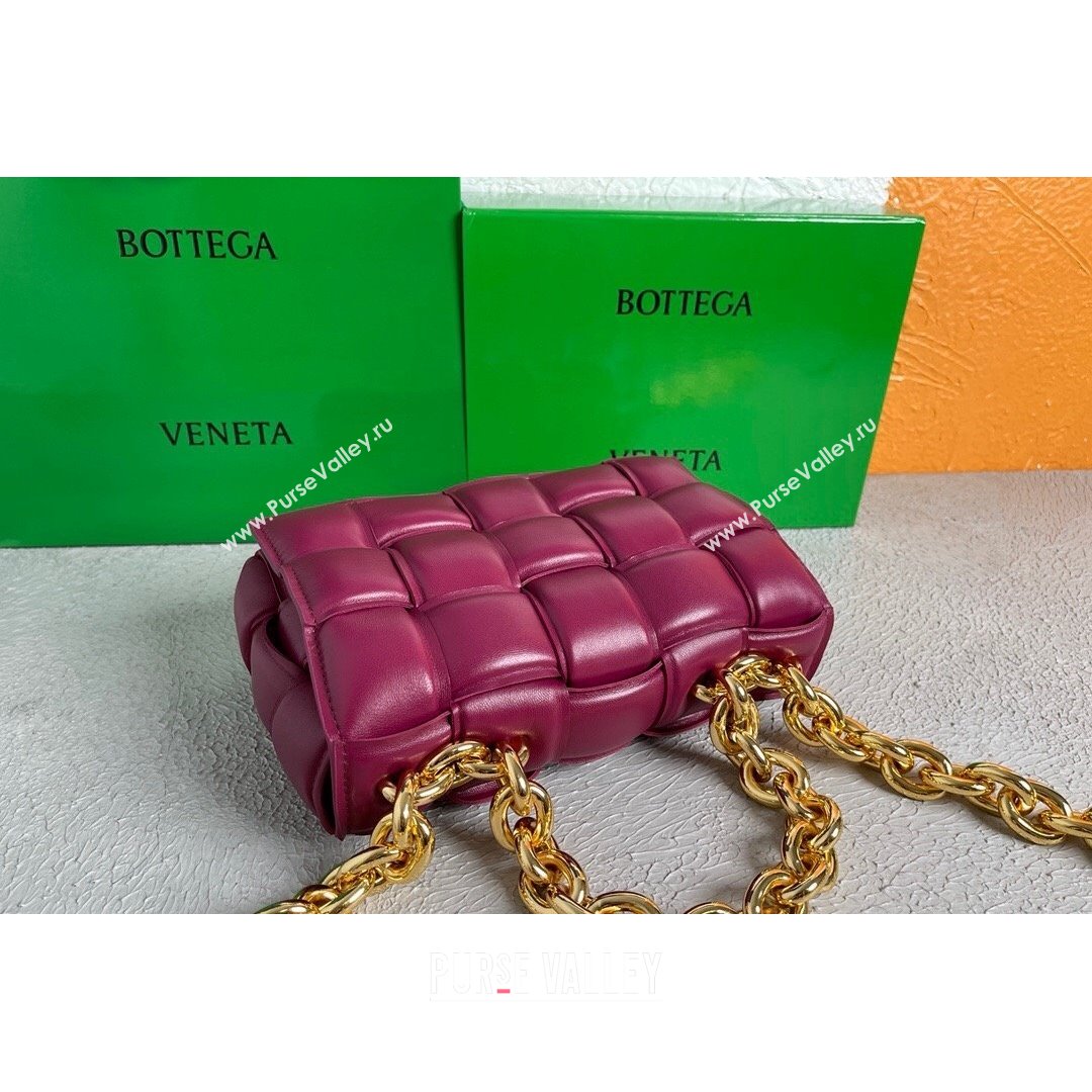 Bottega Veneta The Chain Cassette Cross-body Bag Cinnabar Red 2021 (MS-21091138)