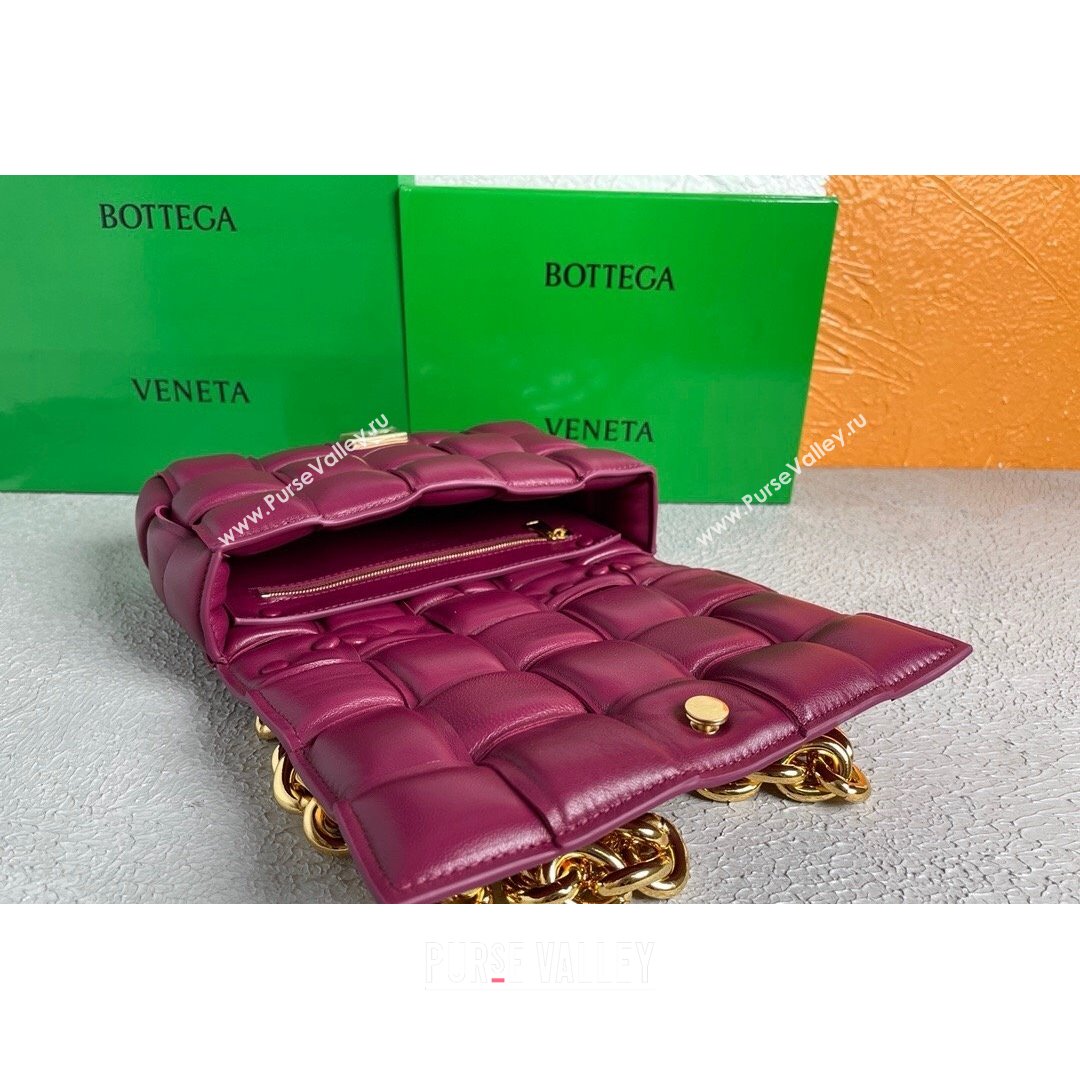 Bottega Veneta The Chain Cassette Cross-body Bag Cinnabar Red 2021 (MS-21091138)