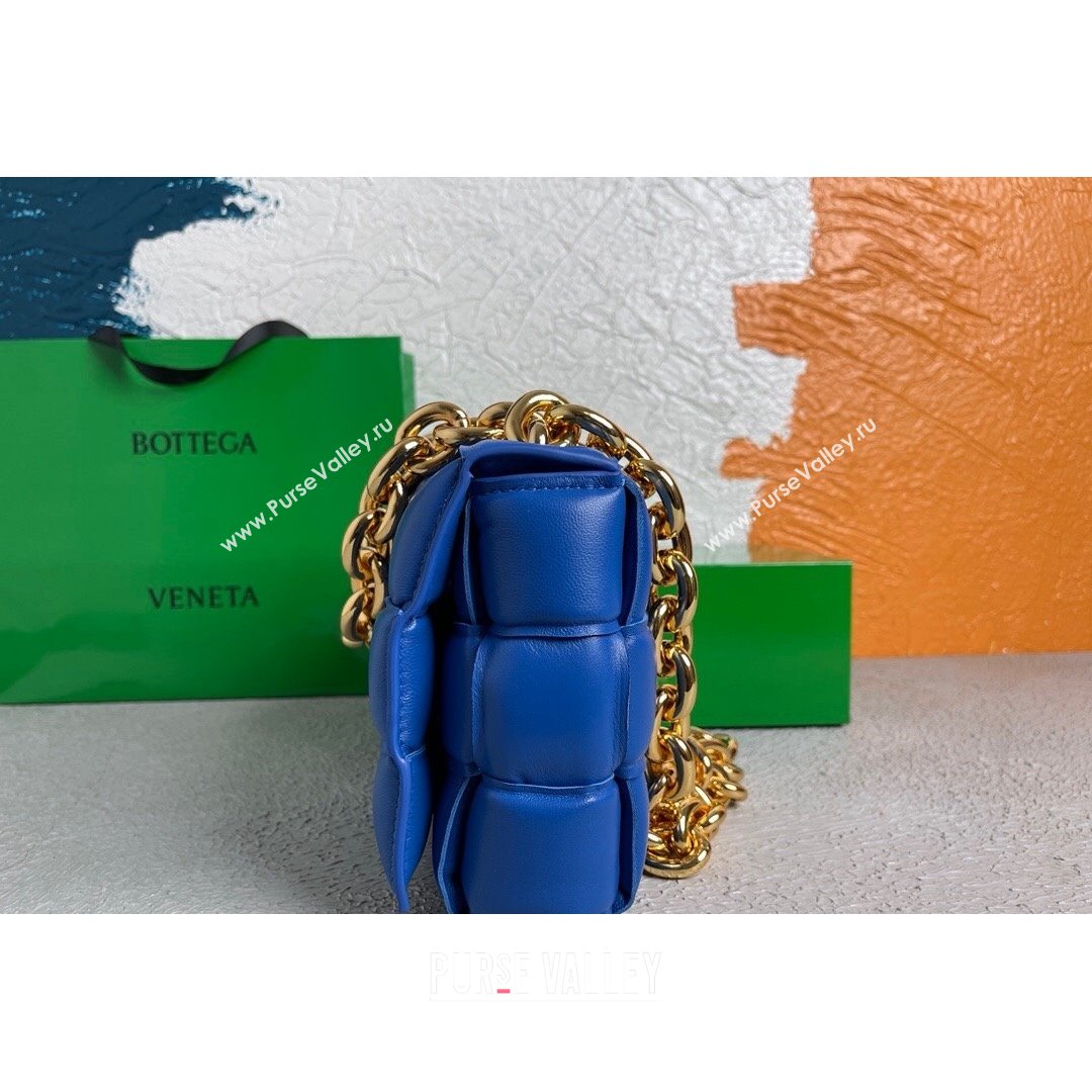 Bottega Veneta The Chain Cassette Cross-body Bag Cobalt Blue 2021 (MS-21091139)