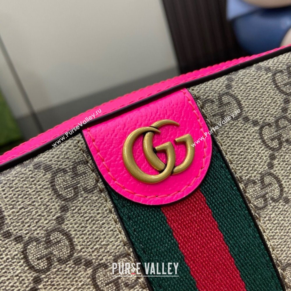 Gucci Ophidia GG Small Crossbody Bag 752591 Fuchsia 2024 (XLU-24042402)