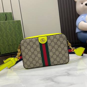Gucci Ophidia GG Small Crossbody Bag 752591 Green 2024 (XLU-24042403)