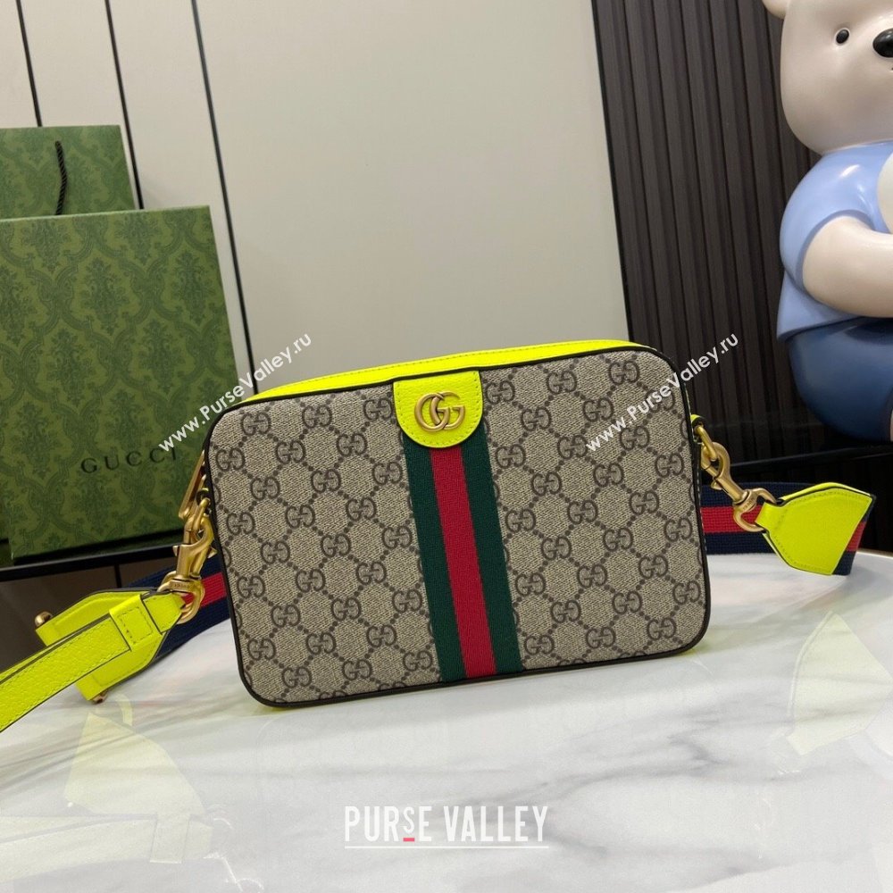 Gucci Ophidia GG Small Crossbody Bag 752591 Green 2024 (XLU-24042403)