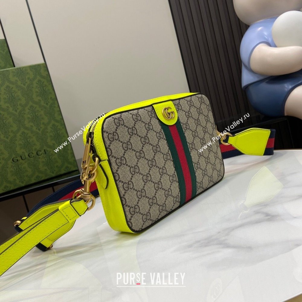 Gucci Ophidia GG Small Crossbody Bag 752591 Green 2024 (XLU-24042403)