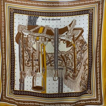 Hermes Cashmere Silk Sqaure Shawl Scarf 140cm H8603 Brown 2024 Top (WNS-24080603)