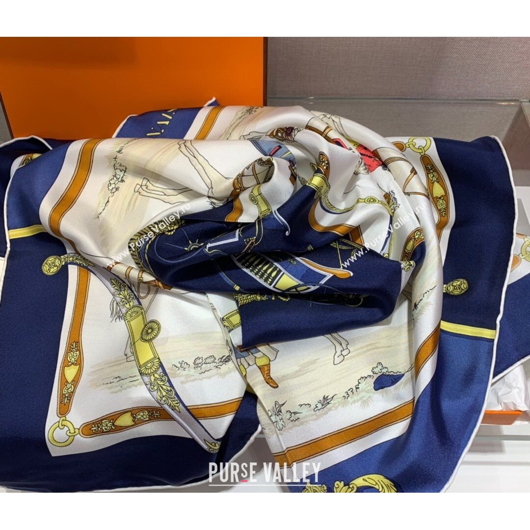 Hermes Twilly Silk Square Scarf 90x90cm White 2021 21 (WNS-21081806)