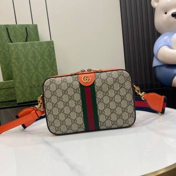Gucci Ophidia GG Small Crossbody Bag 752591 Orange 2024 (XLU-24042404)