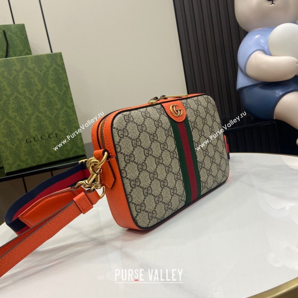 Gucci Ophidia GG Small Crossbody Bag 752591 Orange 2024 (XLU-24042404)