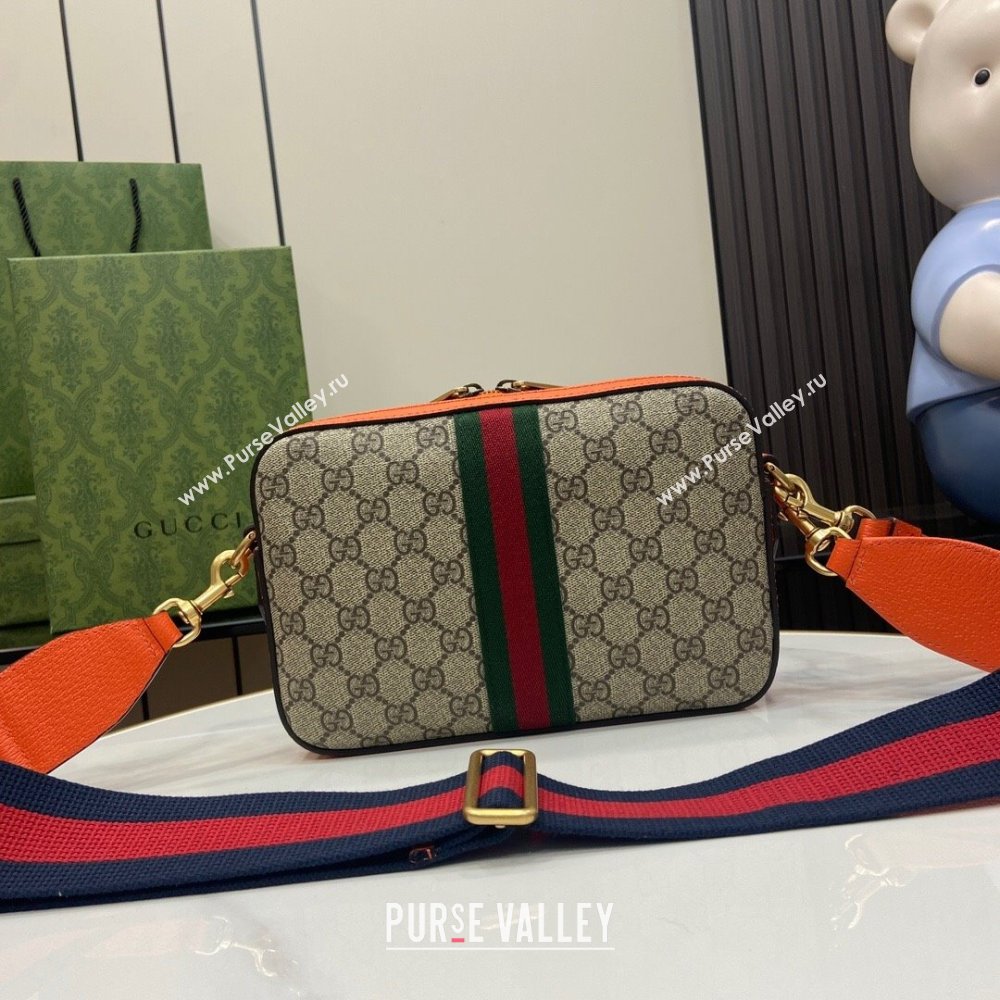 Gucci Ophidia GG Small Crossbody Bag 752591 Orange 2024 (XLU-24042404)