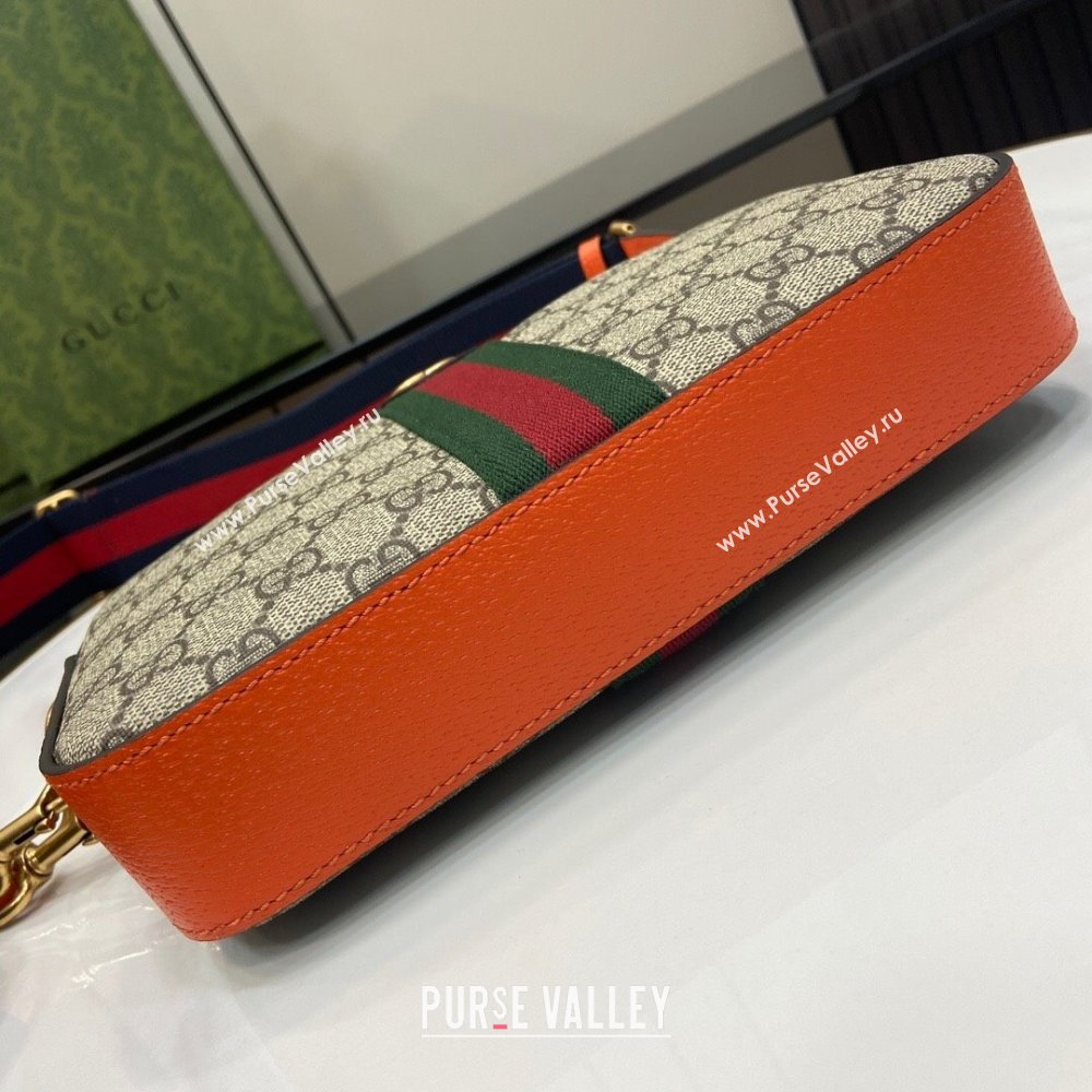 Gucci Ophidia GG Small Crossbody Bag 752591 Orange 2024 (XLU-24042404)