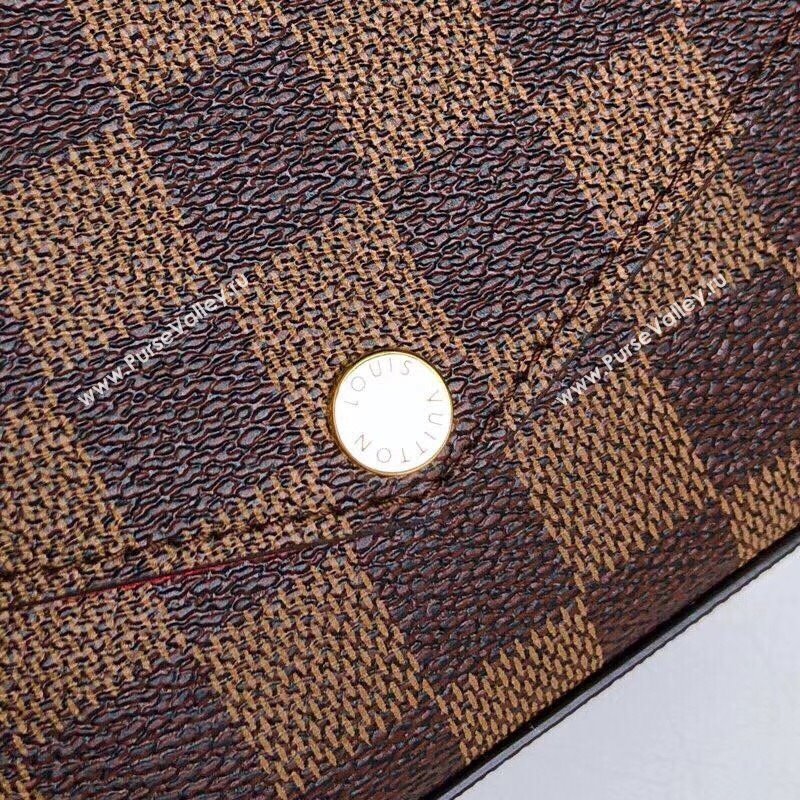 Louis Vuitton Pochette Felicie Chain Wallet WOC in Damier Ebene Canvas N63032 (KI-240218060)