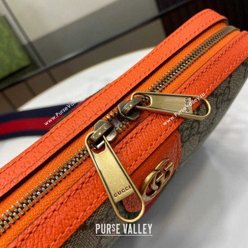 Gucci Ophidia GG Small Crossbody Bag 752591 Orange 2024 (XLU-24042404)