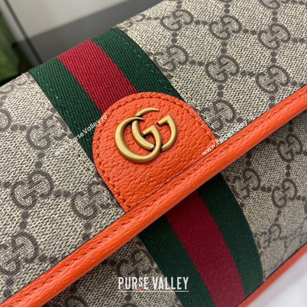 Gucci Ophidia GG Small Belt Bag 752597 Orange 2024 (XLU-24042406)