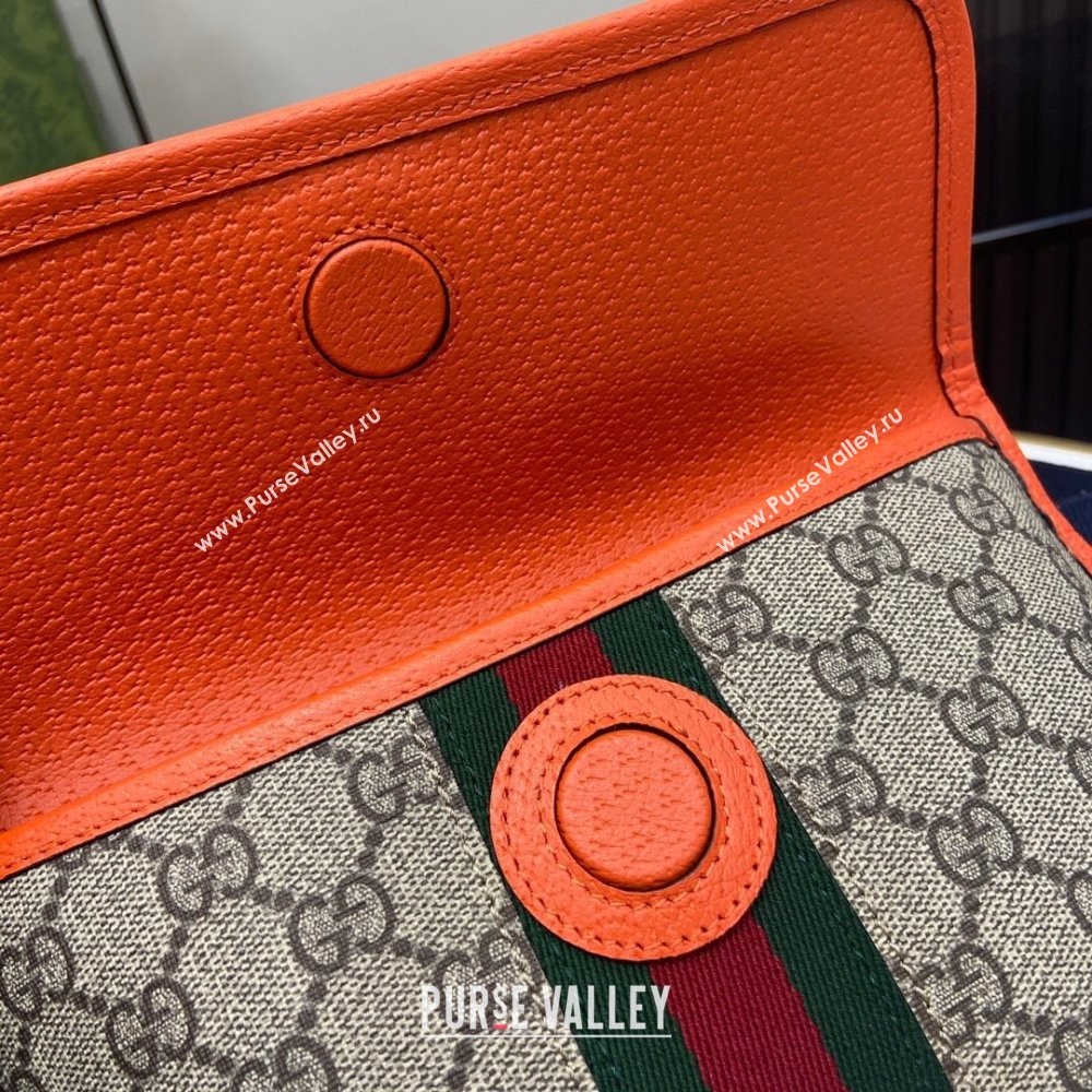 Gucci Ophidia GG Small Belt Bag 752597 Orange 2024 (XLU-24042406)