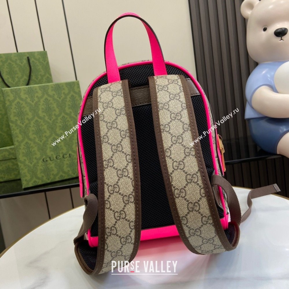 Gucci Ophidia GG Small Backpack 547965 Fuchsia 2024 (XLU-24042407 )