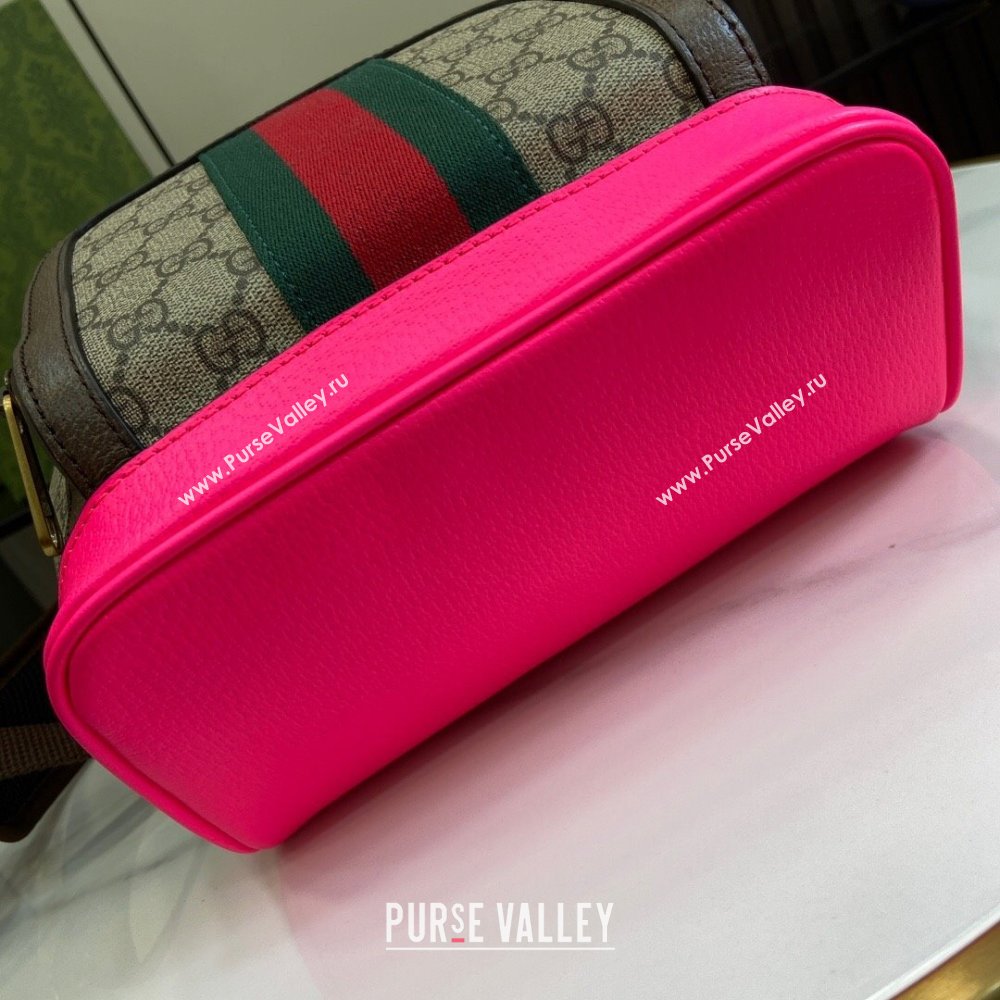 Gucci Ophidia GG Small Backpack 547965 Fuchsia 2024 (XLU-24042407 )