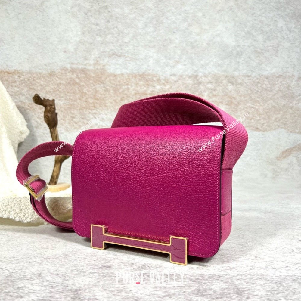 Hermes Geta Bag in Chevre Mysore Leather Rosy 2024(Full Handmade) (XYA-24111503)