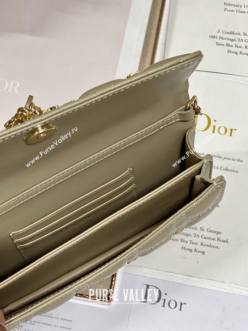 Dior Miss Dior Top Handle Bag with Gold-Finish Butterfly Studs Beige 2024 (DMZ-241808)