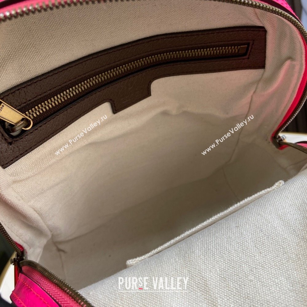 Gucci Ophidia GG Small Backpack 547965 Fuchsia 2024 (XLU-24042407 )