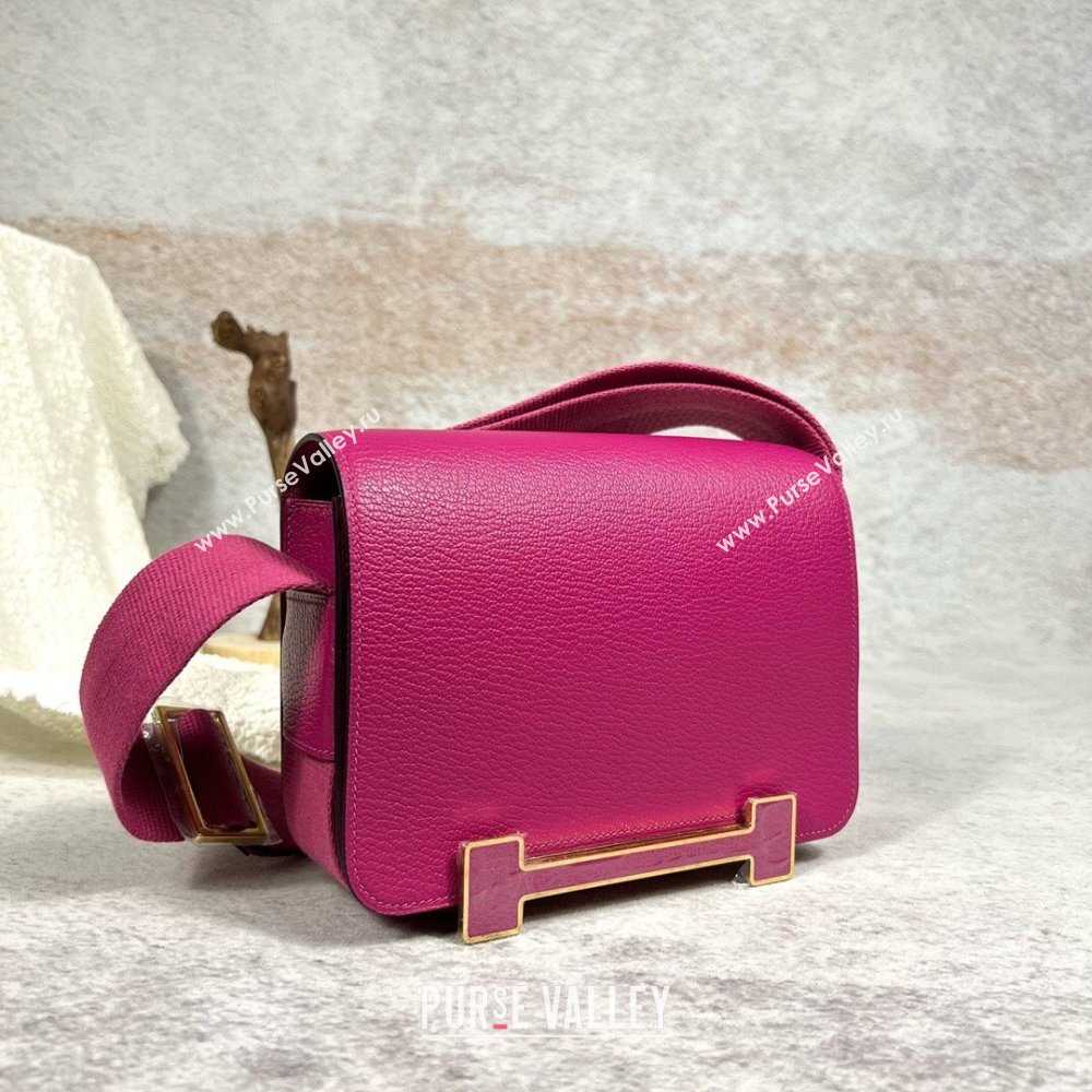 Hermes Geta Bag in Chevre Mysore Leather Rosy 2024(Full Handmade) (XYA-24111503)