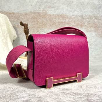 Hermes Geta Bag in Chevre Mysore Leather Rosy 2024(Full Handmade) (XYA-24111503)